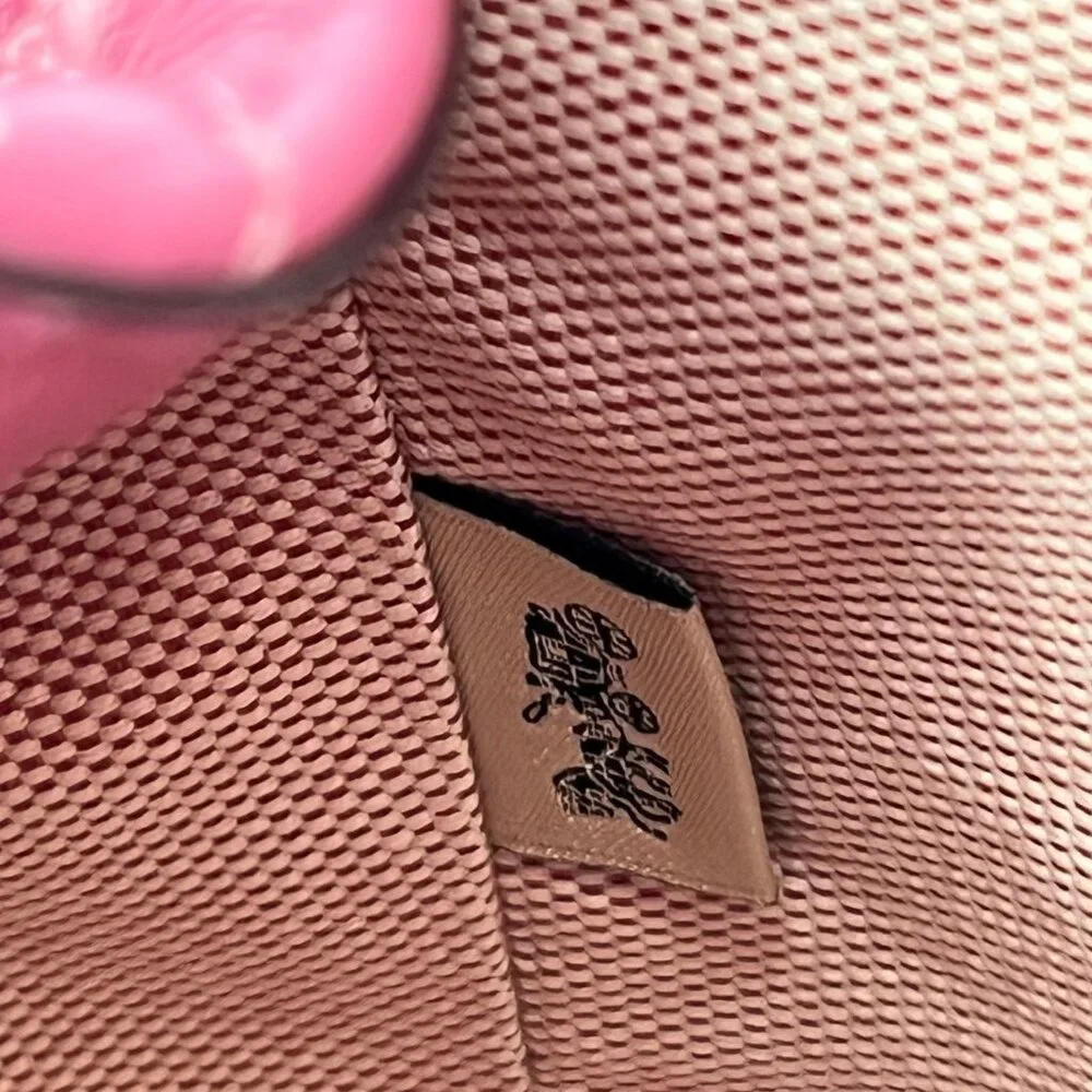 Coach Tabby Backpack Pillow Quilting Nappa Leather Pink Convertible Chain Strap - Picture 16 of 16